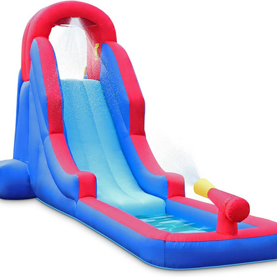 Inflatable water slide adult and children inflatable water slide outdoor rock climbing wall slide and small splash pool