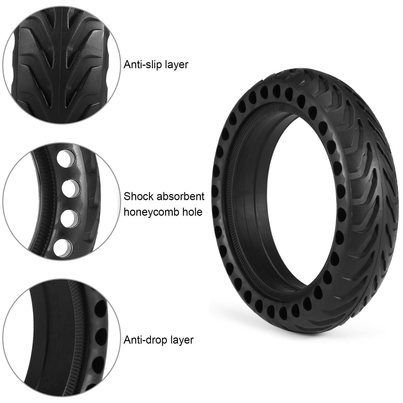 Inch 8 1 2x2 And Wheels Electric Scooter Honeycomb Riding Soild Parts Full For Xiaomi Tyre Mijia Pro M365 Solid Tire 8.5inch