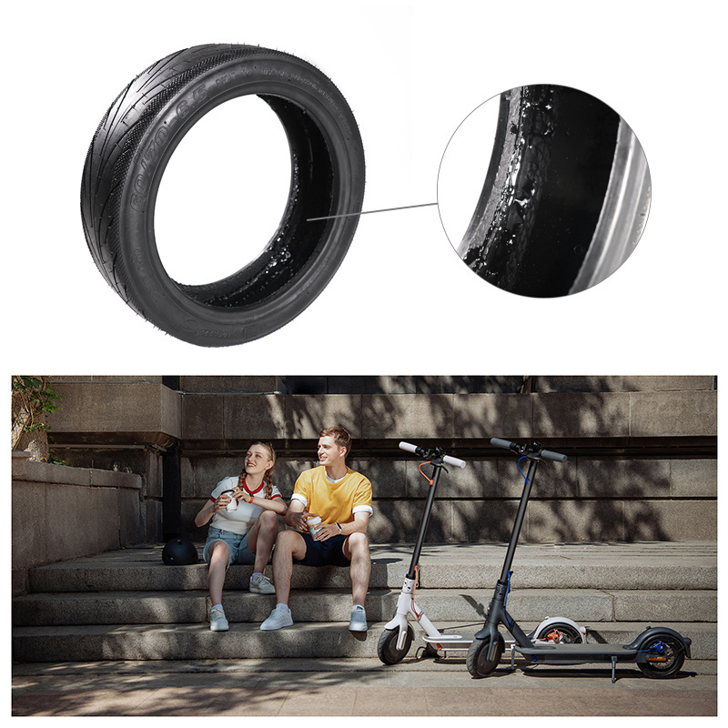 Ninebot Max 60/70-6.5 Tubeless Tire With Glue Inside+Valve For Max G30/G30D/G30P Scooter Rubber Vacuum Outer Tire Scooter Wheel