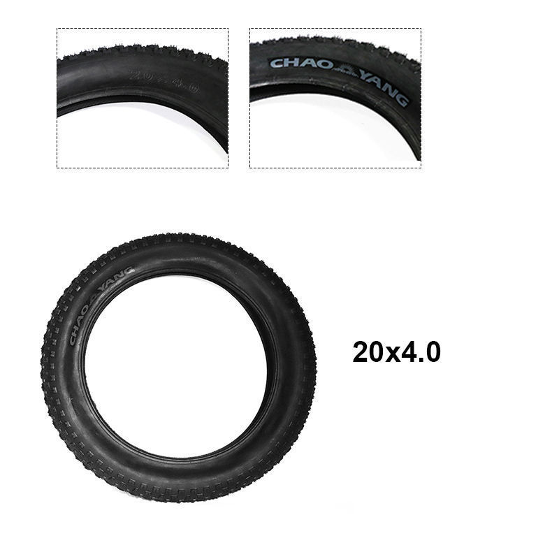 New Image Electric Bike Chaoyang Front Wheel Off-road Bike Tire MTB Bicycle 4.0 26 Inch Electric Tire Fat Bike Tires 20x4.0