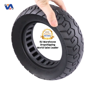 New Image EU Warehouse Rear Front Wheel 8.5*3 Inch Honeycomb Solid Fat E-scooter Tire Replacement Scooter 8.5x3 Solid Tyre