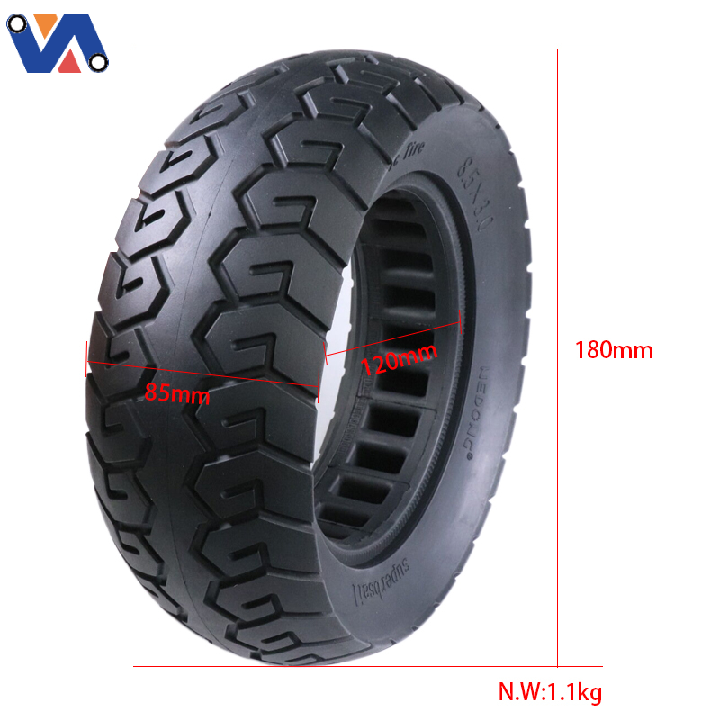 New Image EU Warehouse Rear Front Wheel 8.5*3 Inch Honeycomb Solid Fat E-scooter Tire Replacement Scooter 8.5x3 Solid Tyre