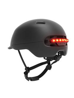 New Image Smart 4U Helmet Waterproof Scooter Helmet With LED Warning Light For M365 Max G30 Electric Scooter Bike Cycling Helmet