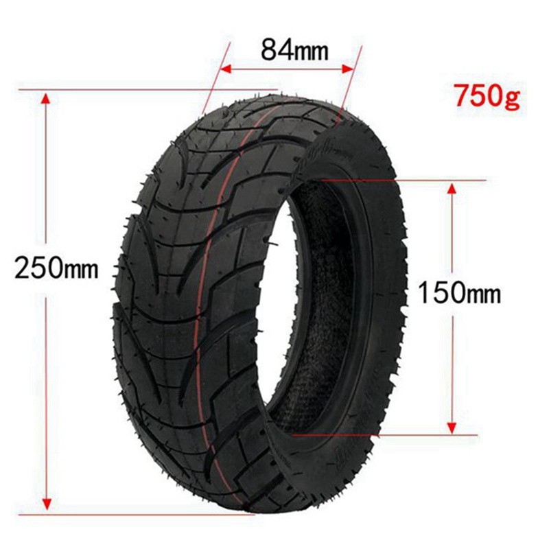 New Image EU Warehouse Electric Scooter Accessory 80/65-6 Thicken Wide Tire For Zero10x Blade10 Mantis 10inch Scooter Tire