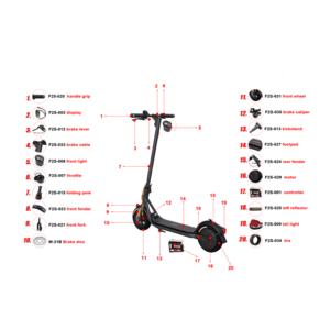 Full Sets Electric Scooter Spare Parts Fit For Ninebot F2/F2 Plus/F2 Pro Spare Parts