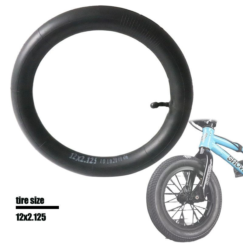 Bicycle Tire 12*2.125 inch Inner Tubes bent valve width Bike Cycling Tire Rubber Tube for MTB bike E Bike Accessories