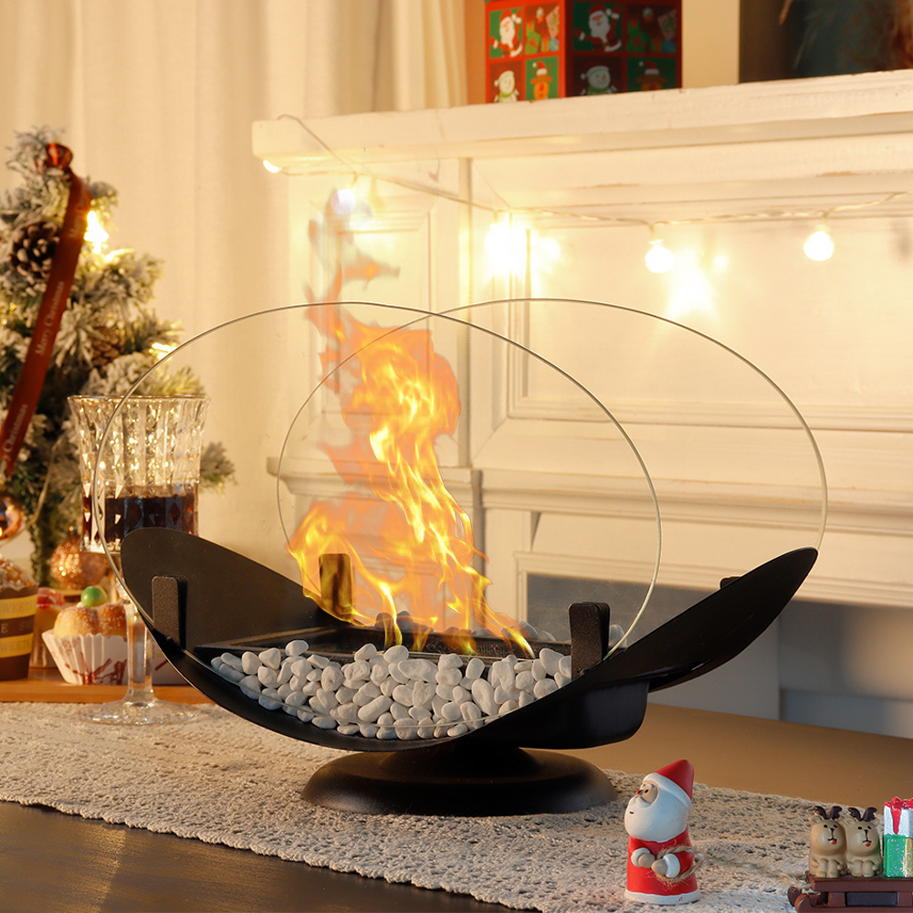 Table Bio Ethanol Fuel Oval Alcohol Fireplace Gel Insert Unique Design for Dinning Table Banquet Christmas Holidays Decor