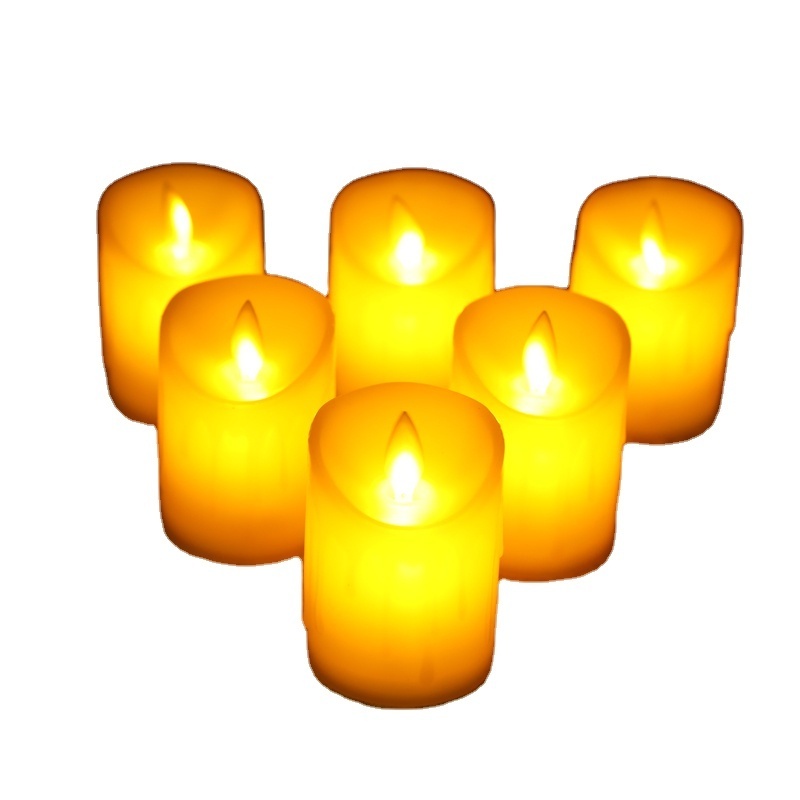 Flameless LED Memorial Candle Set Battery Operated Wax Pillar Led Candles with Timer For Holiday Christmas Halloween Decoration