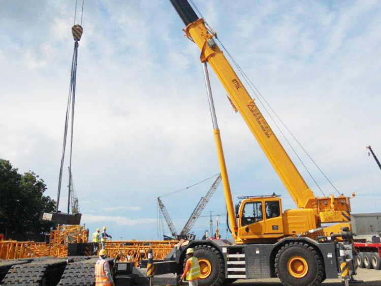 Chinese 120ton Rough Terrain Crane RT120U with Factory Price