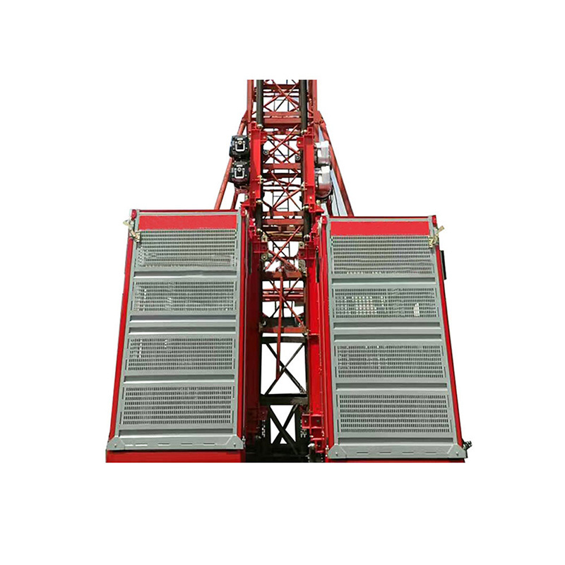 sc100 single cage construction hoist material passenger lift material lifter tower hoist hsh china passenger hoist