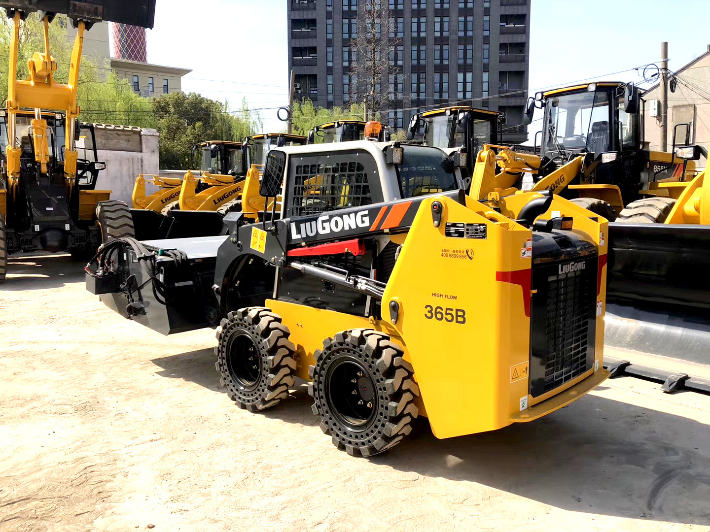 Mini Loader brand New Skid Steer Loader 1050kg 385B With Snow Plow