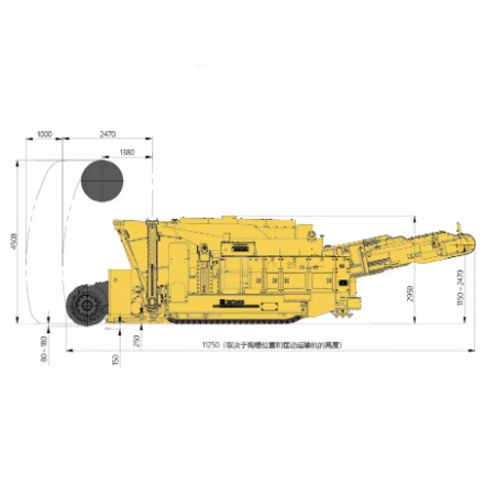 EJM280/4-2 Neumatic Cantilever Roadheader for Coal Mine Drilling Rig Continuous Miner Pump New Condition Core Component