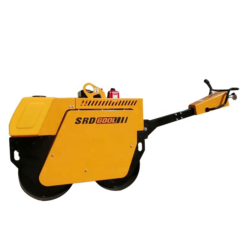 Hot selling 595kg Vibratory Road Roller Mini Compactador De Rodillos SRD600L