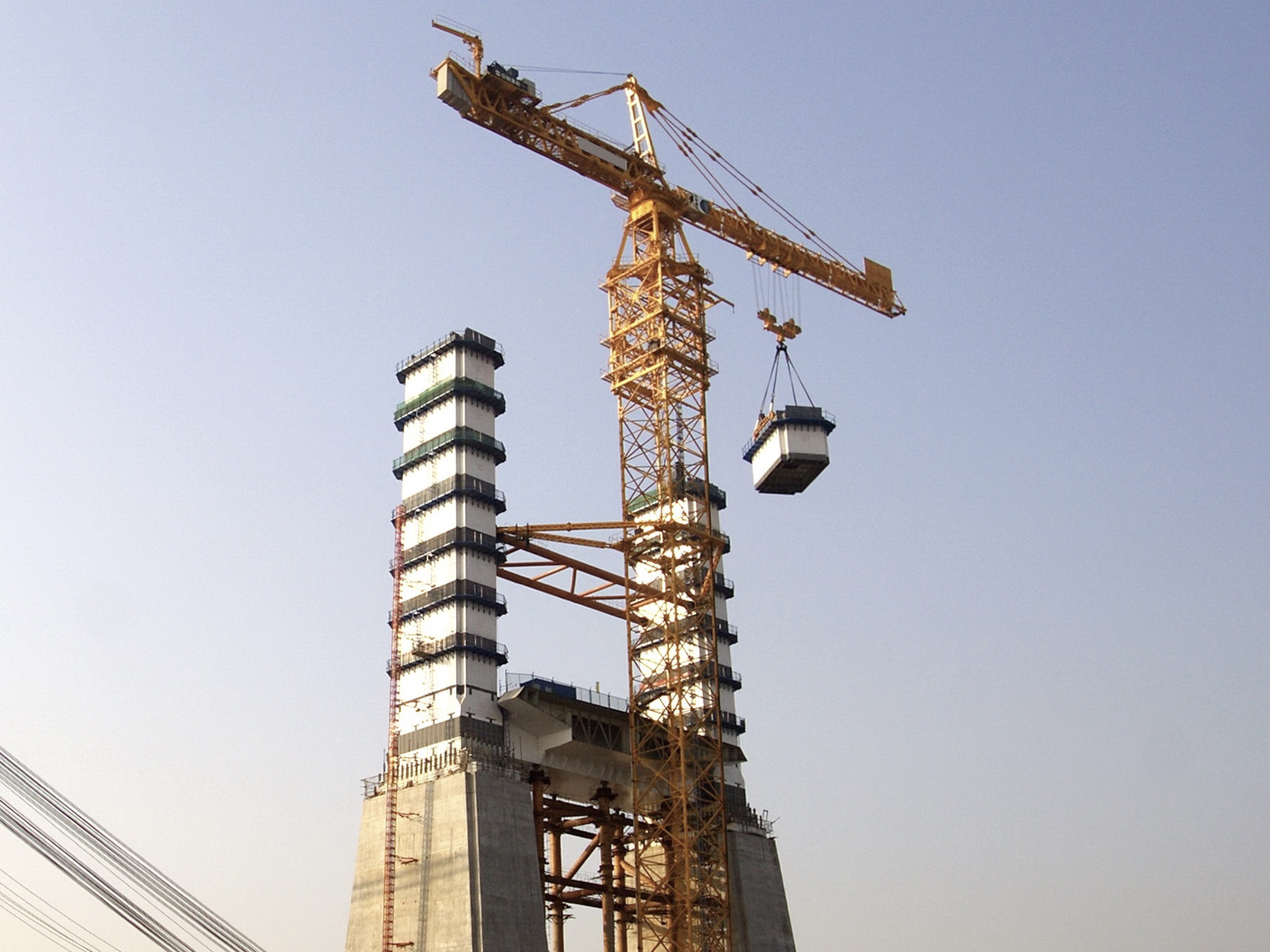 China ZOOMLION Hydraulic New Tower Crane Compact Structure 8 ton Flat-top Tower Crane T6515