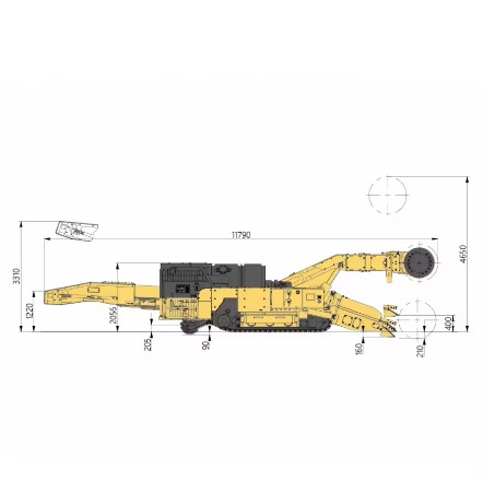 EJM280/4-2 Neumatic Cantilever Roadheader for Coal Mine Drilling Rig Continuous Miner Pump New Condition Core Component