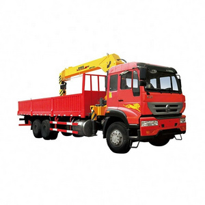 Official Manufacturer SQ10SK3Q crane boom hydraulic lorry 10 ton knuckle telescopic boom truck mounted crane for sale