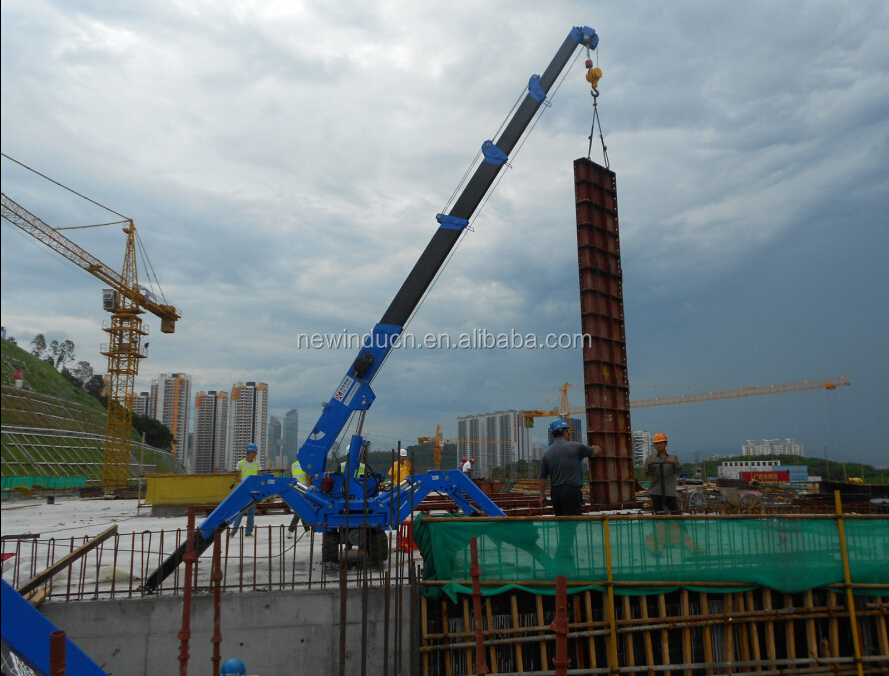 High quality KEBU 3 ton crawler crane KB3.0 mini spider crane sale in UAE