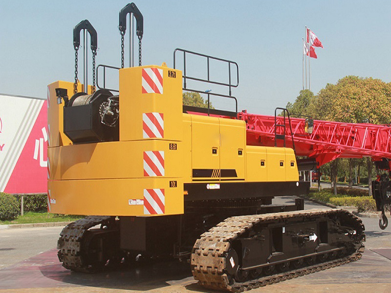 Hot Sale  75Ton Mobile Hydraulic Crawler Crane SCC750A with Telescoping Boom