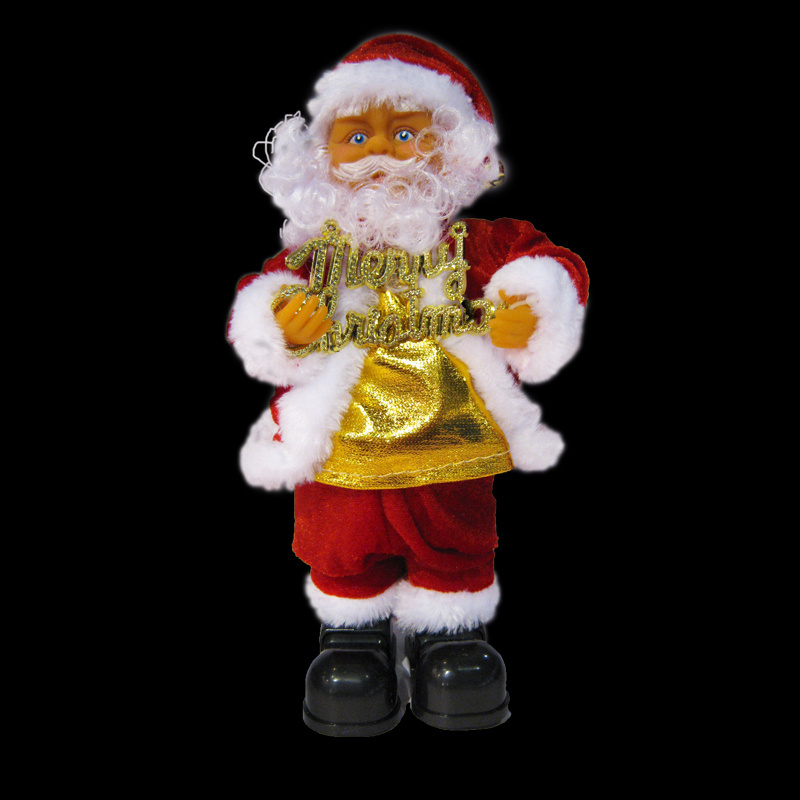 Hot sale animated musical santa claus for christmas decoration christmas figures Christmas gift snoman