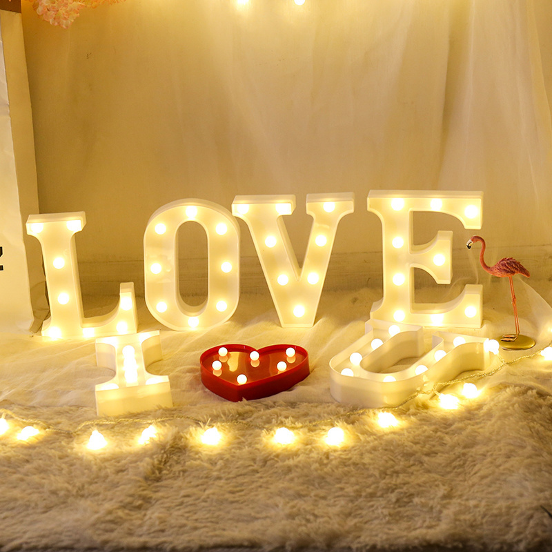 Hot sales love letter game outdoor indoor LED neon light decor for wedding party lights fairy lights or Valentines day gifts