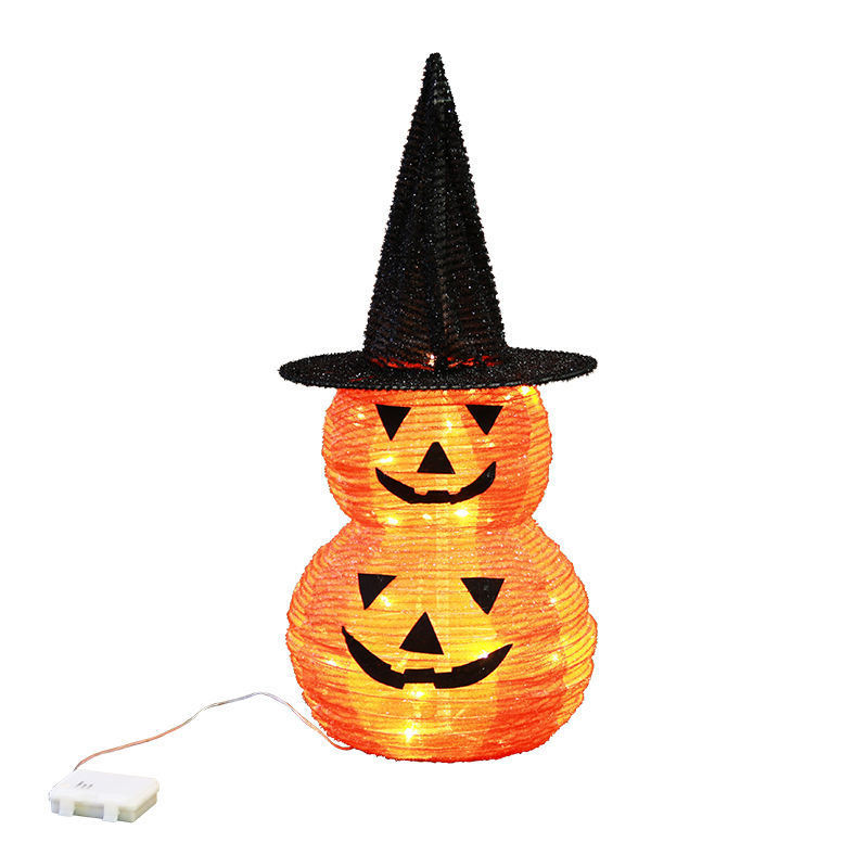 2024 new products 70cm LED  halloween collapsible pumpkin gnomes decorations lights