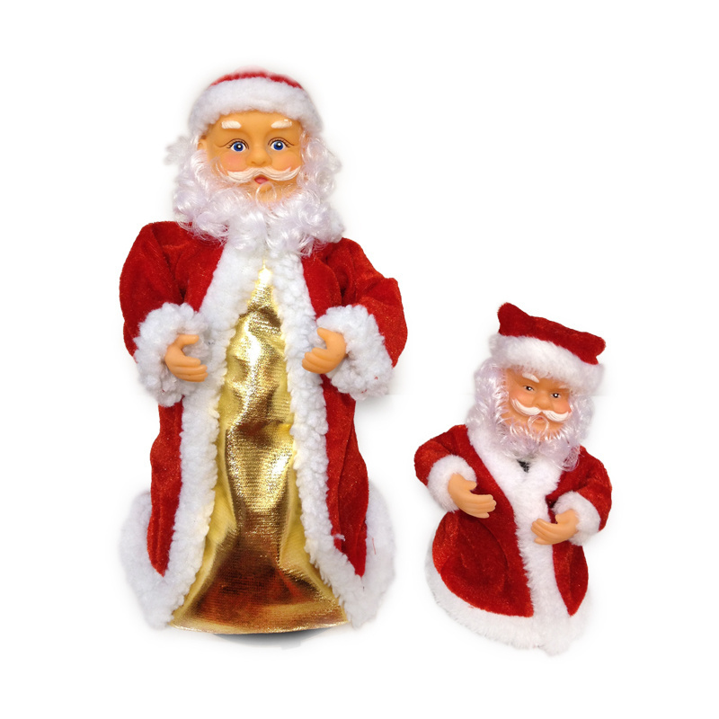 Hot sale animated musical santa claus for christmas decoration christmas figures Christmas gift snoman