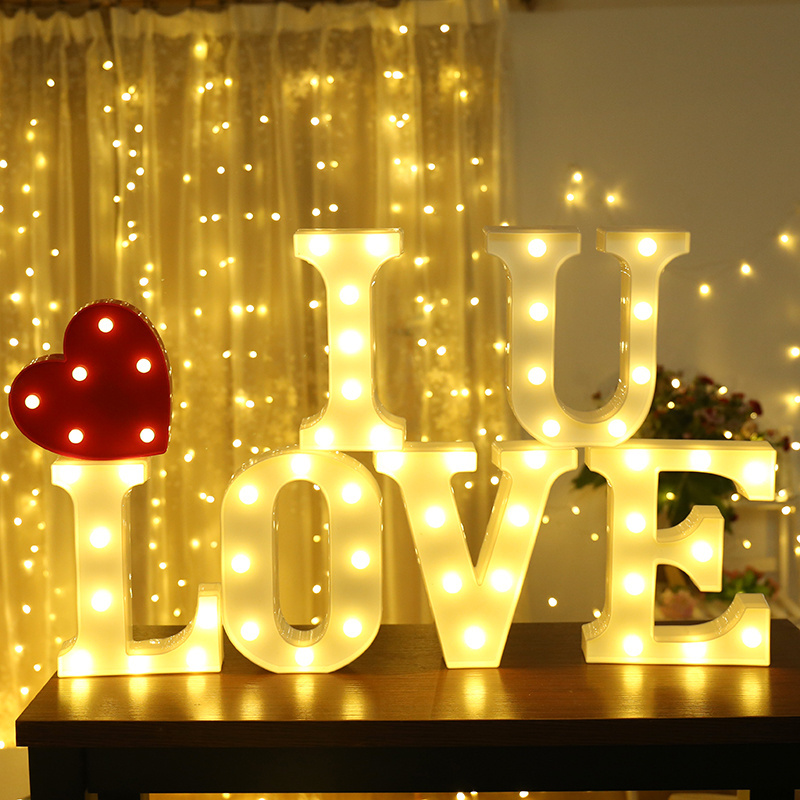 Hot sales love letter game outdoor indoor LED neon light decor for wedding party lights fairy lights or Valentines day gifts