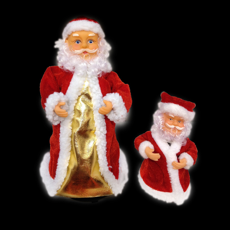 Hot sale animated musical santa claus for christmas decoration christmas figures Christmas gift snoman