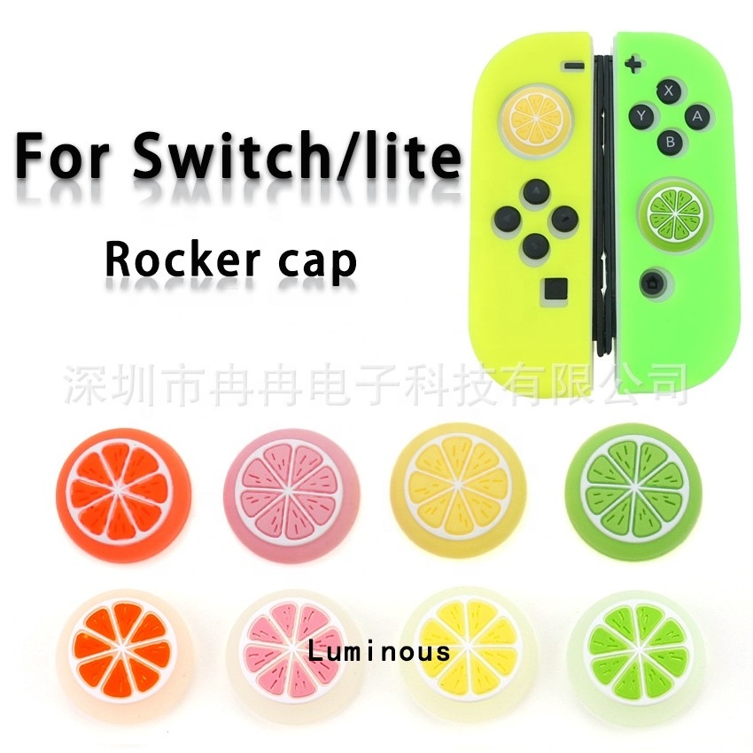 Luminous protective cap Non-slip lite silicone cap Suitable for Nintendo switch Rocker Joystick cap NS Thumb Stick Grip