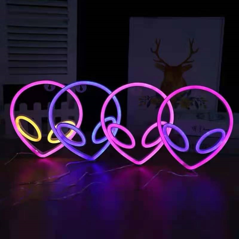 Halloween Decoration LED Neon Light USB&Battery Powered Custom Hanging Neon Sign Lighting