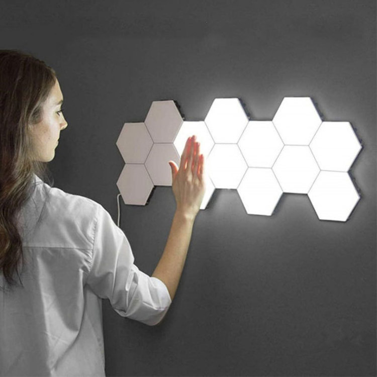 Kanlong Touch Sensor Night Lights Led Magnetic Modular hexagon Touch Wall light Creative Home Decor Color Night Lamp