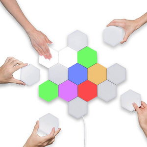 Kanlong Touch Sensor Night Lights Led Magnetic Modular hexagon Touch Wall light Creative Home Decor Color Night Lamp