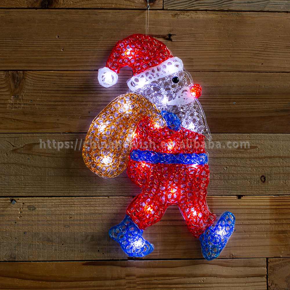 LED Christmas Porch Light Covers Santa Claus Gnome Outdoor Xmas Holiday Light Decor Outside for Christmas acrylic lights