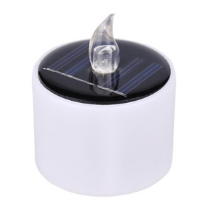 Realistic Bright Solar Recharge Flameless Tea Light Candles Led Christmas Candle Light