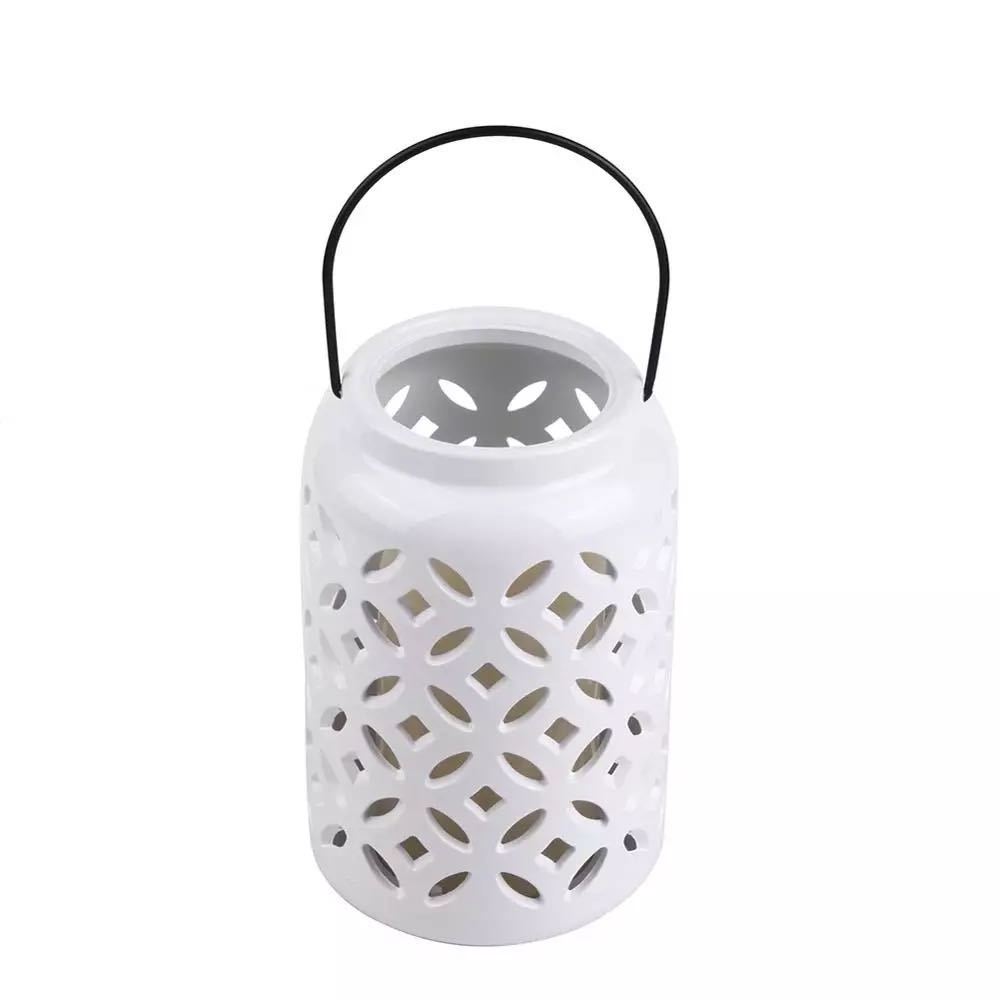 Newish Modern Table Lamps 12*H19cm Plastic Round Lantern Decorative Night Light For Decoration Home