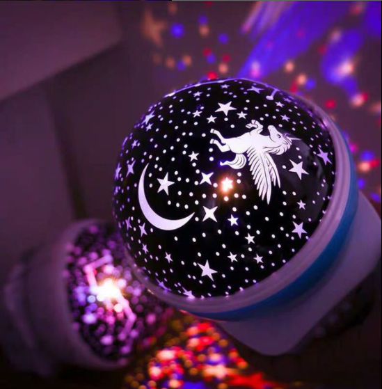 Kanlong laser starry sky projector lamp moon stars night lights battery operated night light for Kids