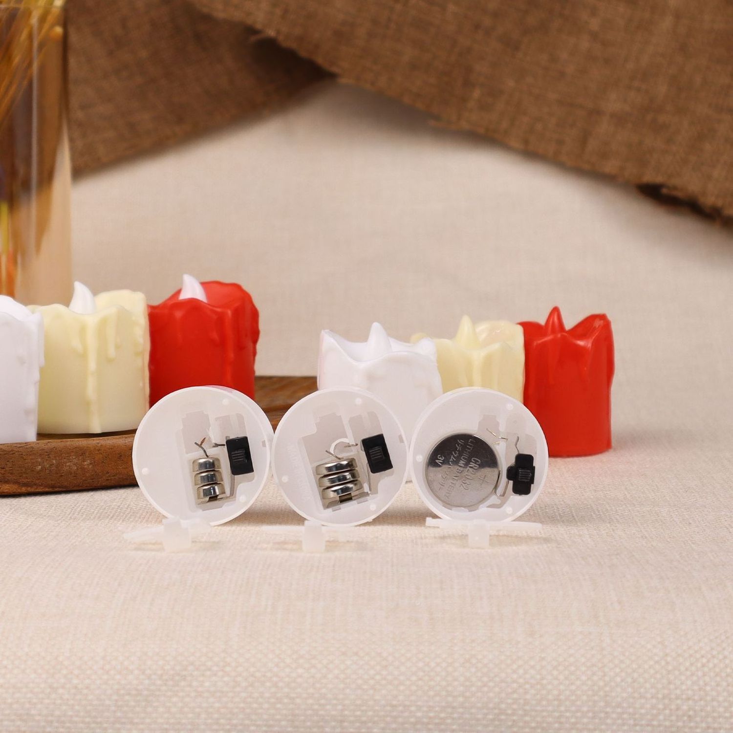 Newish smart custom christmas decoration led tea light candles with batteries and remote control