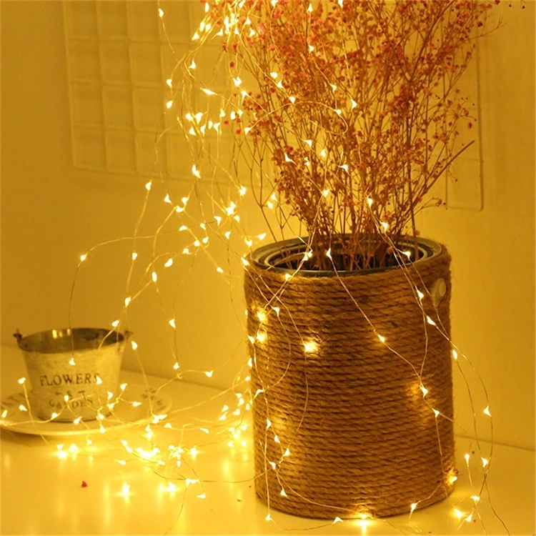 Kanlong 12M outdoor waterproof fairy lights copper wire mini LED solar Christmas string light for garden pation decoration