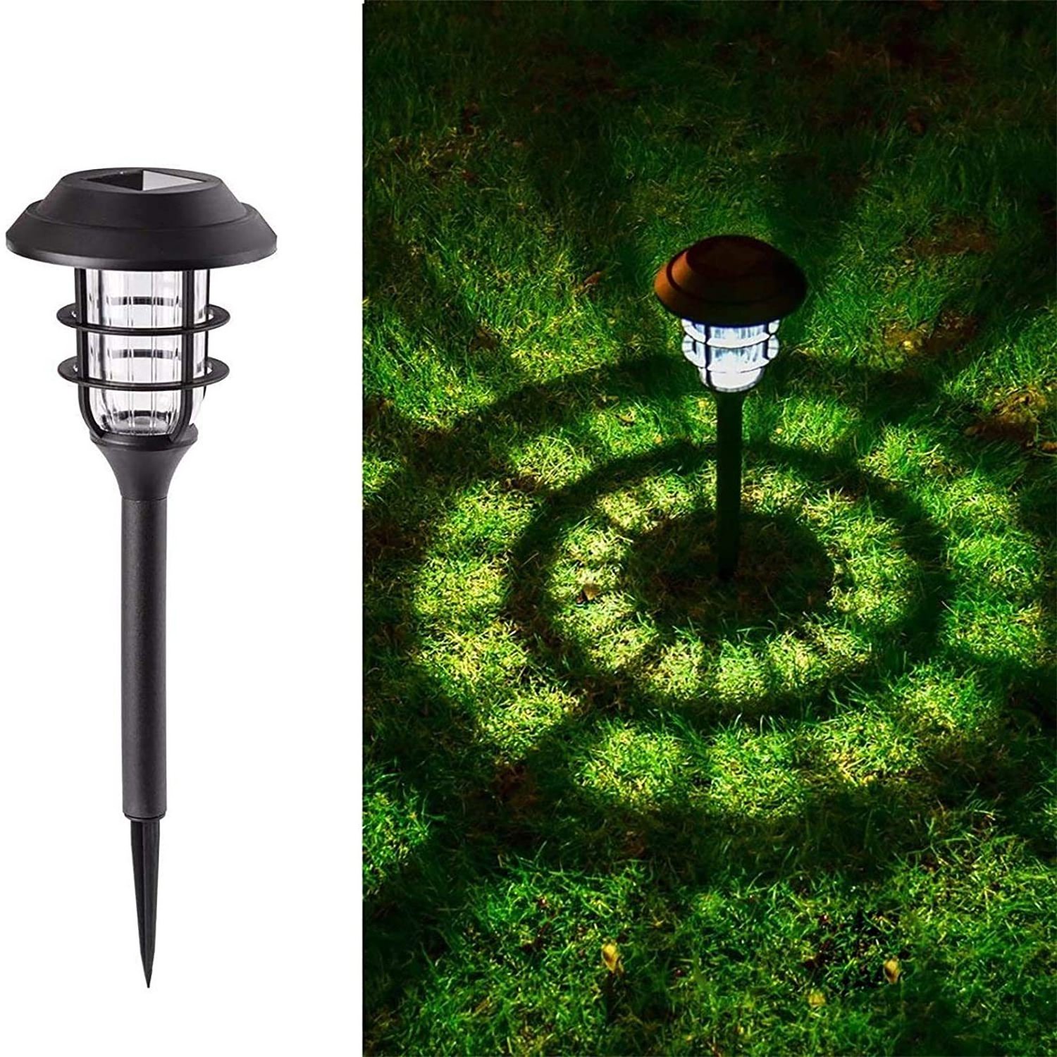 Outdoor Solar Garden Stake Light with Flickering Flame Torch for Yard Pathway Porch Fence Patio Garden