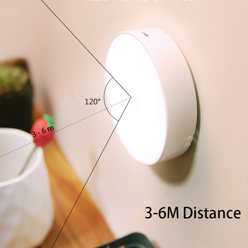 LED Rechargeable PIR Closet Motion Sensor Night Lights 8 Beads Night Lamp for Cupboard Wardrobe Bedroom Kitchen Stairs