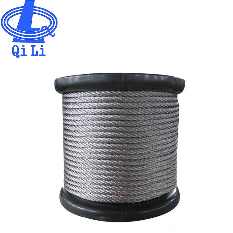 Factory Price 316 304 Stainless Steel Wire Rope Steel Cable for fishing 1mm 2mm 3mm 1*7 7*7