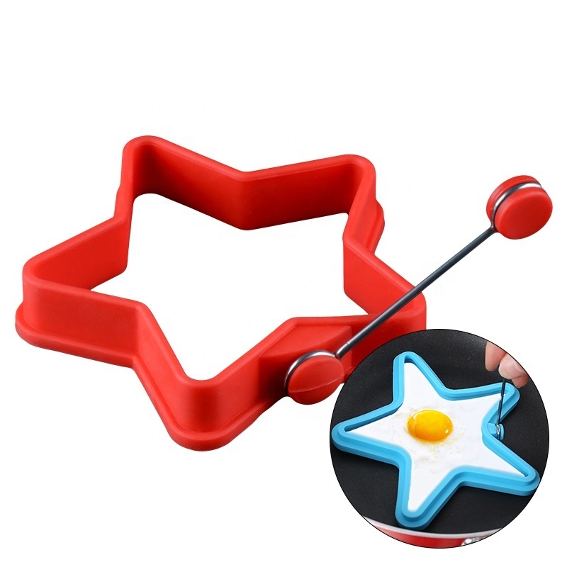 Non-stick Star Shaped Omelette Maker Breakfast Silicone Pancake Molds