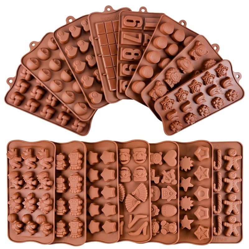 Hot Sale Rectangle Break-Apart Silicone Chocolate Mold