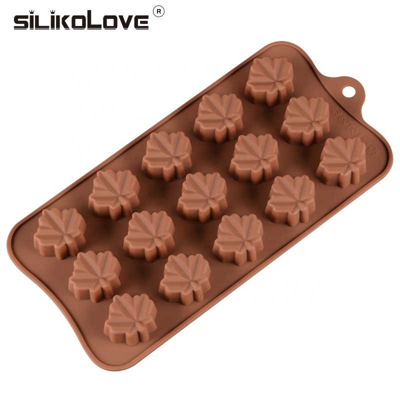 Creative Maple Leaf Chocolate Mold Bar Block Ice Silicone Cake Candy Sugar Bake Mould Cake Tools