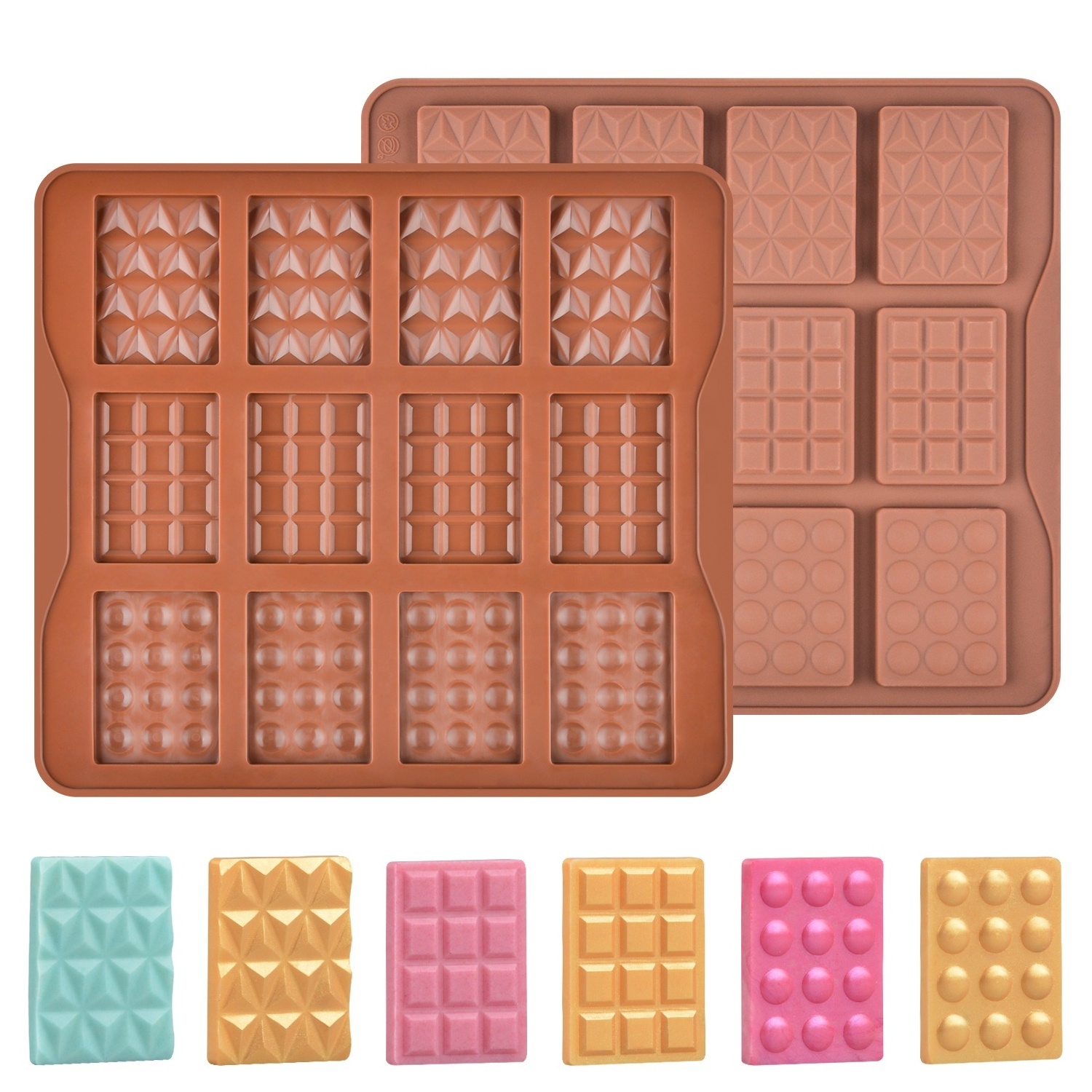 Food grade silicone material chocolate bar mold certification candy molds manufacturer directly silicone candy mold