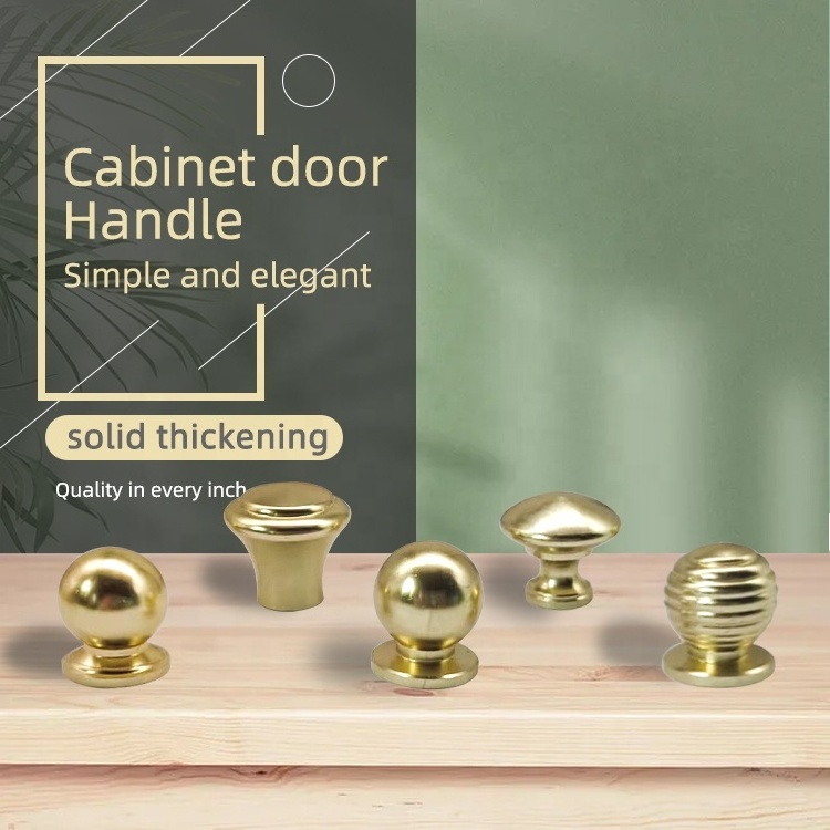 Furniture pull handle Aluminum drawer Door Handle & Knob Kitchen Cabinet door knobs for box cabinet knobs brass