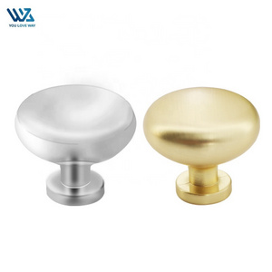 ULW Modern Black Zinc Alloy Knobs Kitchen Steel Cabinet Handle Round Cabinet Knob