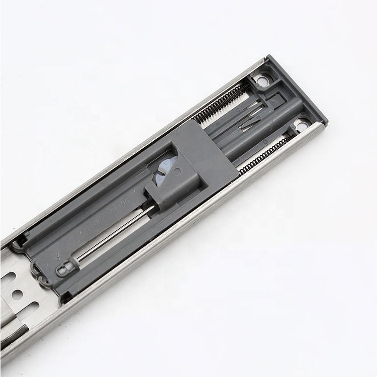 45MM Bottom Mounting Cabinet Heavy Duty Under Mount Push To Open Soft Close Ball Bearing Cabinet Drawer Slide