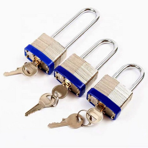 High Security Copper Core Padlock Metal Gate And Bicycle Lock Square Iron Safety Padlock