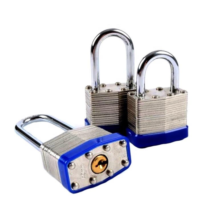 High Security Copper Core Padlock Metal Gate And Bicycle Lock Square Iron Safety Padlock